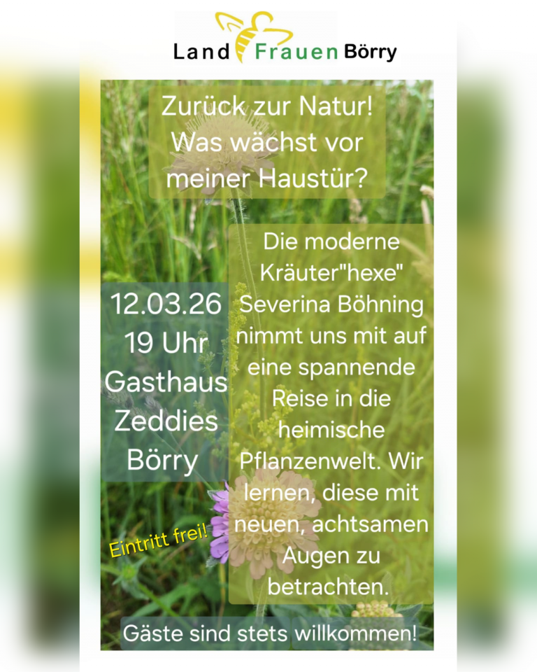 Vortrag „Zurück zur Natur“
